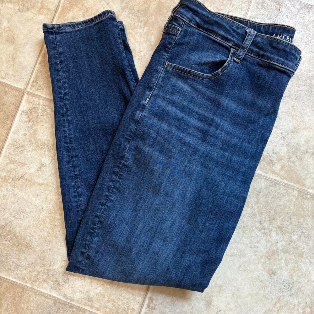 American Eagle Hi-Rise Jeggings Size 20 Regular Dark Wash Next Level Stretch